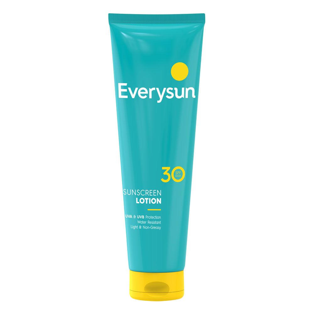 Everysun Family Sunscreen Lotion SPF30 100ml with VitaLock to protect the whole family against sun damaging effect waterproof