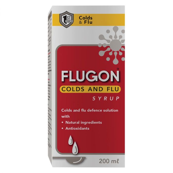 Flugon Syrup 200ml is specifically formulated with pelargonium sidoides to fight symptoms of upper respiratory tract infections, like bronchitis, sinusitis, tonsillitis, colds, flu and ear infections.
