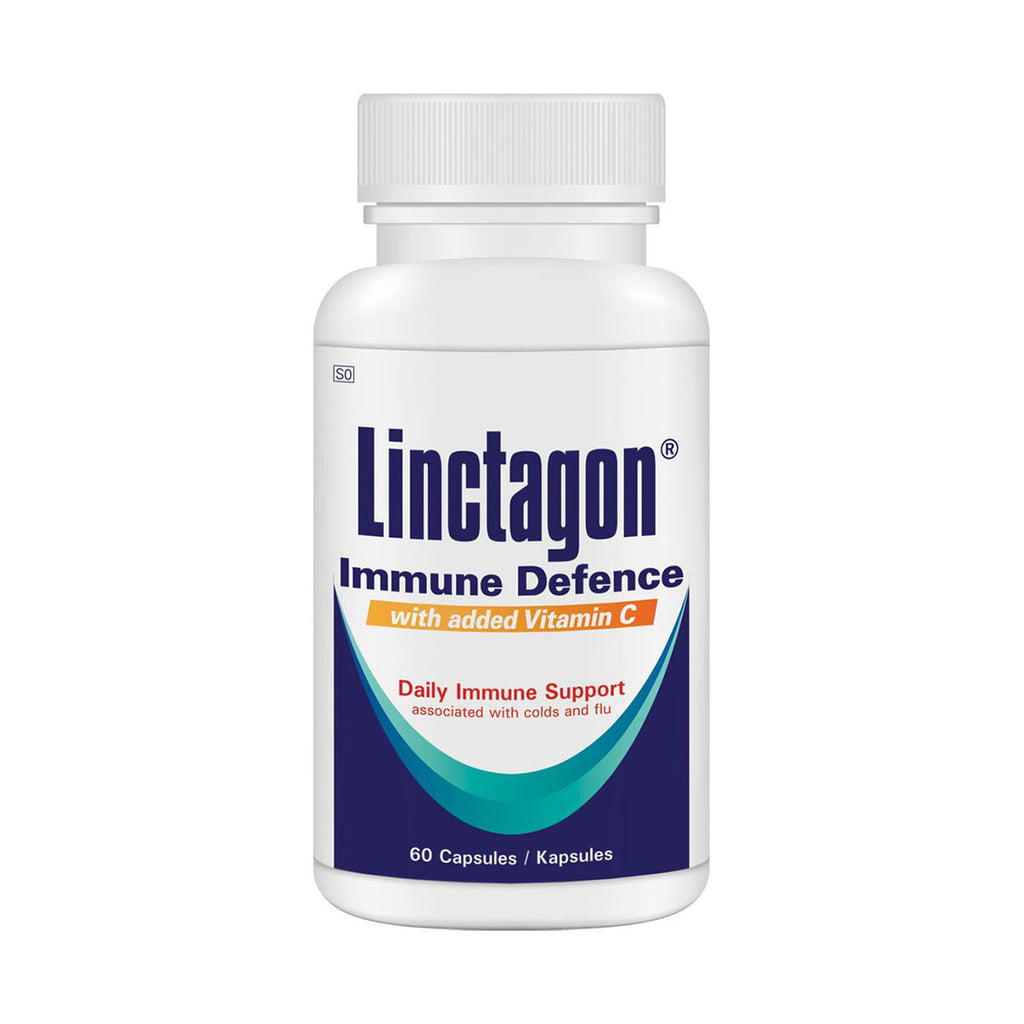 Linctagon Immune Defence Capsules 60’s is a health supplement that supports your immune function and offers antioxidant protection. With added vitamin C, this supplement is perfect for strengthening your immune system to combat colds and flu