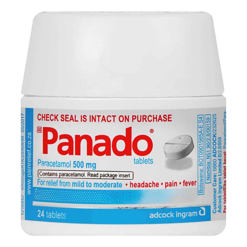 Panado Paracetamol 500mg 24 Tablets help with the relief of mild pains caused by headaches, toothaches and pains associated with colds and flu. It's relief you can trust for the whole family.