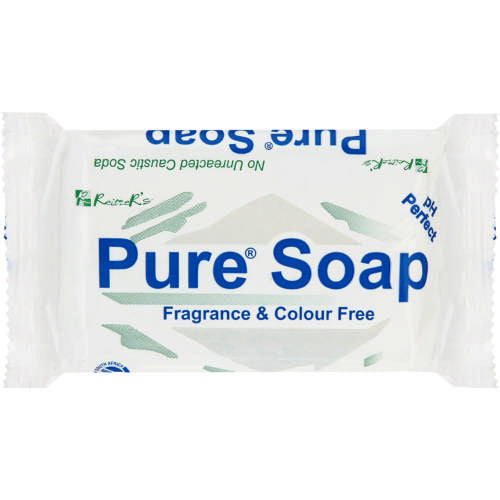Pure Fragrance & Colour Free Soap 150g, made purely from glycerine and is natural in colour, is perfect for skin afflicted with eczema, dryness or any other skin conditions.