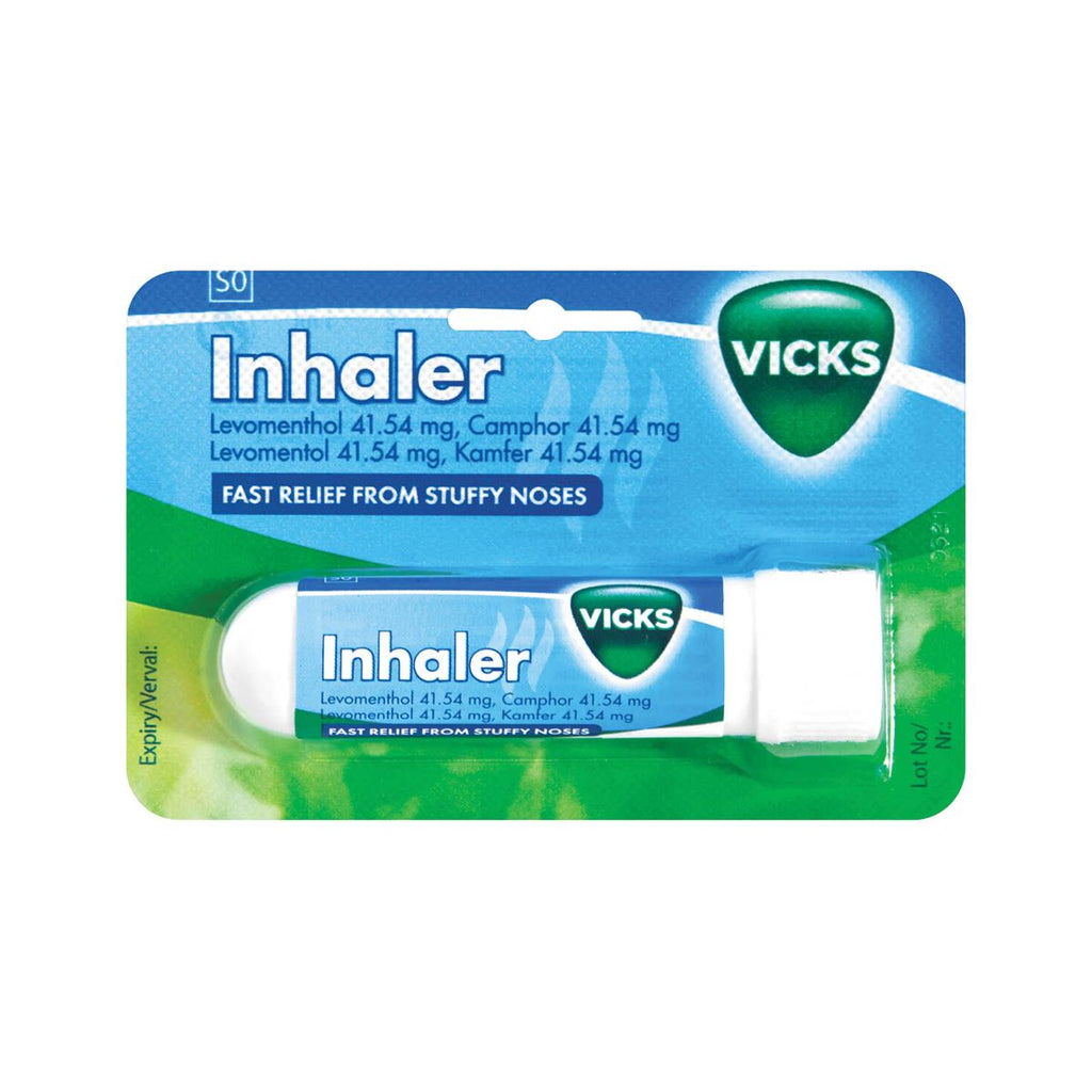 Vicks Inhaler 1ml offers you relief of nasal congestion associated with upper respiratory tract disorders and allergies. Fast relief from stuffy noses.